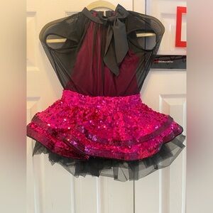 Girls jazz dance costume